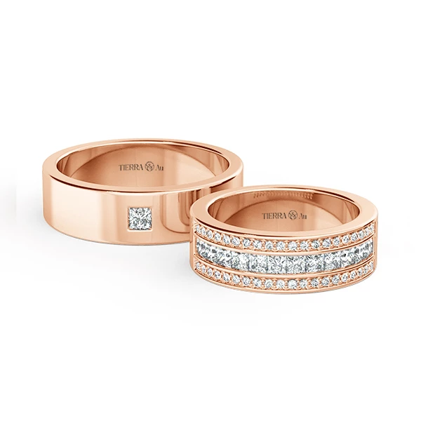 Modern Wedding Band Set NCC2026 1